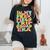 In My Prek Field Trip Era Groovy Prek Field Day Squad 2024 Women's Oversized Comfort T-Shirt Black