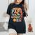 Retro Papa Of Groovy One Matching Family 1St Birthday Party Women's Oversized Comfort T-Shirt Black