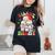 Retro Silent Night Icu Nurse Christmas Intensive Care Unit Women's Oversized Comfort T-Shirt Black