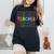 Retro Teacher Colorful Elementary School Teachers Women Women's Oversized Comfort T-Shirt Black