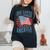 She Loves Jesus And America Too Fourth Of July Women Women's Oversized Comfort T-Shirt Black