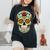 Skull Mexican Cinco De Mayo Costume For Women Women's Oversized Comfort T-Shirt Black