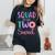 Squad Of The Two Sweet Team 2Nd Birthday Girl Donut Party Women's Oversized Comfort T-Shirt Black