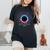Total Solar Eclipse Burlington For 2024 Souvenir Women's Oversized Comfort T-Shirt Black