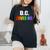 Washington DC Gay Pride Lgbt Rainbow Love Dc Lesbian Women's Oversized Comfort T-Shirt Black