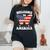 Welcome To America Patriotic Butterfly New American Citizen Women's Oversized Comfort T-Shirt Black