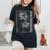 White Spider Lily In Japanese Grunge Anime Floral Aesthetic Women's Oversized Comfort T-Shirt Black