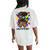 African Black Autism Mom Afro Mother Autism Awareness Women's Oversized Comfort T-Shirt Back Print Ivory