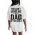 You Can't Scare Me I'm A Dad Of Two Girls Father's Day Women's Oversized Comfort T-Shirt Back Print Ivory