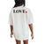 Happy Valentines Day Red Heart Love Cute V-Day Kid Women's Oversized Comfort T-Shirt Back Print Ivory