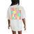 Peace Out Fifth Grade Groovy 5Th Grade Last Day Of School Women's Oversized Comfort T-Shirt Back Print Ivory