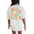 Peace Out Second Grade Groovy 2Nd Grade Last Day Of School Women's Oversized Comfort T-Shirt Back Print Ivory