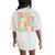 Peace Out Third Grade Groovy 3Rd Grade Last Day Of School Women's Oversized Comfort T-Shirt Back Print Ivory