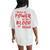 There Is Power In The Blood Of Jesus Christian Women's Oversized Comfort T-Shirt Back Print Ivory