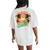 Summer Vacation Life Is Better At The Beach Kid Women's Oversized Comfort T-Shirt Back Print Ivory