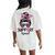 Support Squad Messy Bun Pink Breast Cancer Awareness Women Women's Oversized Comfort T-Shirt Back Print Ivory