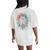 Vintage Boho Dream Catcher Watercolor Women's Oversized Comfort T-Shirt Back Print Ivory