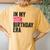 In My 11Th Birthday Era Girl Eleven Bday 11 Year Old Women's Oversized Comfort T-Shirt Back Print Mustard