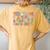 2023-2024 Last Day Of School Autograph 4Th Grade Graduation Women's Oversized Comfort T-Shirt Back Print Mustard