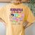 Axolotl Cute Axolotls Of The World Kawaii Girl Boy Kid Women's Oversized Comfort T-Shirt Back Print Mustard