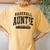 Baseball Auntie Matching Aunt Loud Proud Family Player Game Women's Oversized Comfort T-Shirt Back Print Mustard
