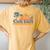 Cali Girl California Beach Summer Vacation Vintage 70S Retro Women's Oversized Comfort T-Shirt Back Print Mustard