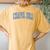 Chapel Hill North Carolina Nc Vintage Athletic Sports Women's Oversized Comfort T-Shirt Back Print Mustard