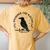 Christian Consider The Ravens Religious Bible Verse Faith Women's Oversized Comfort T-Shirt Back Print Mustard