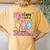 My Class Is Full Of Sweet Bunnies Teacher Easter Women's Oversized Comfort T-Shirt Back Print Mustard
