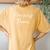 Cute Christian Mother's Day For Grandmas Praying Nana Women's Oversized Comfort T-Shirt Back Print Mustard