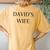 David's Wife Women's Oversized Comfort T-Shirt Back Print Mustard