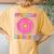 Donut Sprinkle Kindness Girls Doughnut Lover Women's Oversized Comfort T-Shirt Back Print Mustard