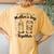 Our First Together Matching Retro Vintage Women's Oversized Comfort T-Shirt Back Print Mustard