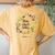 Floral Christian Pray Without Ceasing Bible Verse Motivation Women's Oversized Comfort T-Shirt Back Print Mustard