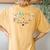 Floral Nicu Nurse Neonatal Intensive Care Unit Nurse Women's Oversized Comfort T-Shirt Back Print Mustard
