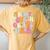 In My Fourth Grade Era 4Th Grade Girl Teacher Back To School Women's Oversized Comfort T-Shirt Back Print Mustard