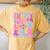 In My Soccer Mom Era Cute Retro Groovy Mother's Day Women's Oversized Comfort T-Shirt Back Print Mustard