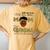 Goded Me Two Titles Mom Grandma Melanin Leopard Women's Oversized Comfort T-Shirt Back Print Mustard