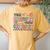 Groovy State Testing Day Teacher You Know It Now Show It Women's Oversized Comfort T-Shirt Back Print Mustard