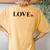 Happy Valentines Day Red Heart Love Cute V-Day Kid Women's Oversized Comfort T-Shirt Back Print Mustard