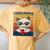 I Hate People Vintage T I Hate People Cat Coffee Women's Oversized Comfort T-Shirt Back Print Mustard