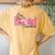 Heart One Loved Grandma Family Valentine's Day Womens Women's Oversized Comfort T-Shirt Back Print Mustard