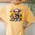 Highland Cow Sunflower Mother's Day Farmer Farming Women's Oversized Comfort T-Shirt Back Print Mustard