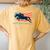 Horse Rider Equestrian Jumping Usa Team Coach American Flag Women's Oversized Comfort T-Shirt Back Print Mustard