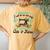 A House Full Of Cats And Fabric Quilting Lovers Women's Oversized Comfort T-Shirt Back Print Mustard