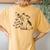 Be Kind To Every Kind Pig Women's Oversized Comfort T-Shirt Back Print Mustard