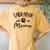 Labrador Mama Lab Retriever Lover Pet Owner Dog Mom Women's Oversized Comfort T-Shirt Back Print Mustard