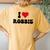 I Love Robbie I Heart Robbie Valentine's Day Women's Oversized Comfort T-Shirt Back Print Mustard