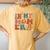 In My Mom Era Groovy New Mom Mom Era Women Women's Oversized Comfort T-Shirt Back Print Mustard