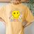 You Got This Motivational Testing Day Smile Face Teacher Kid Women's Oversized Comfort T-Shirt Back Print Mustard